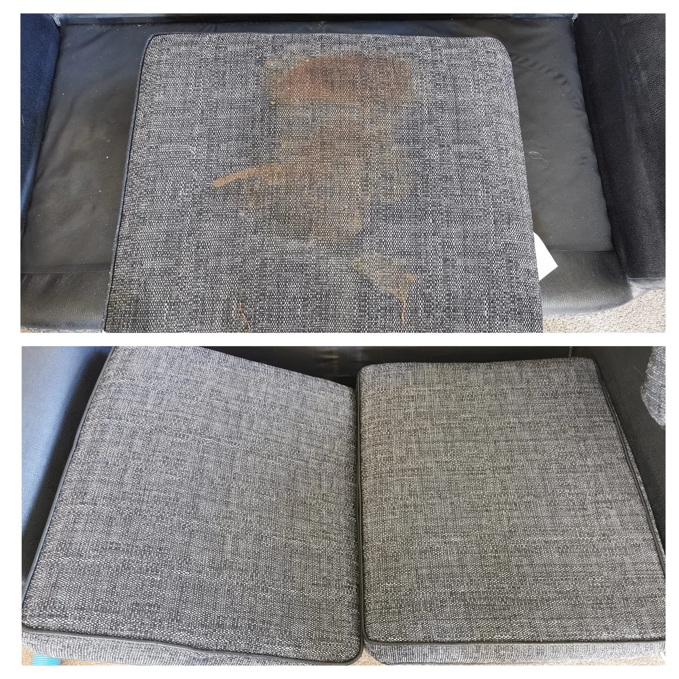 Sofa cushion stain lift