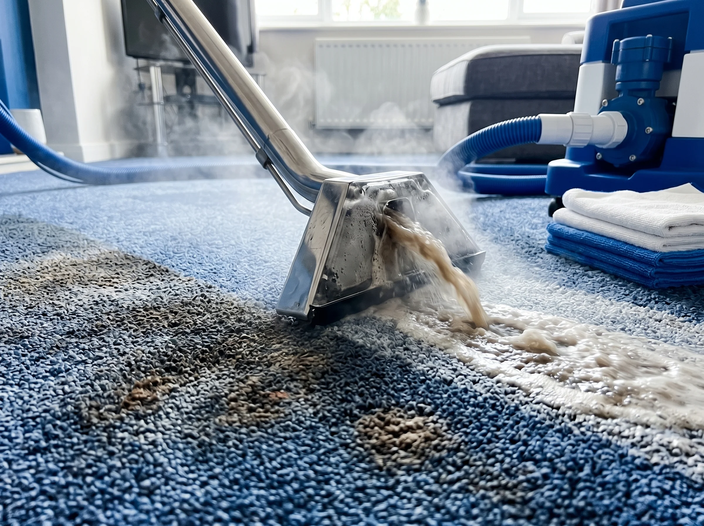 Deep steam cleaning
